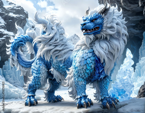 Ice Kirin, cold and beautiful courage.
