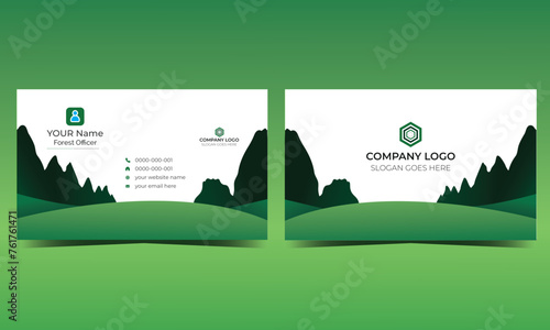 creative modern name card and business card template