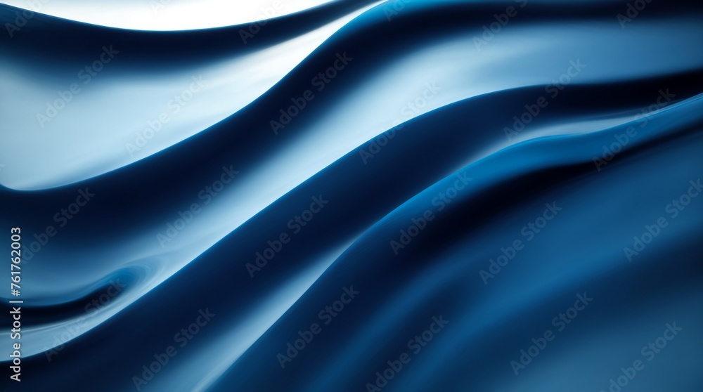 Blue waves in abstract art with smooth gradient and flowing lines Blue waves in abstract art with smooth gradient and flowing lines