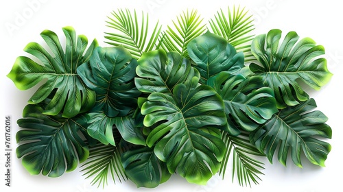 Large-leaved plant as a background image