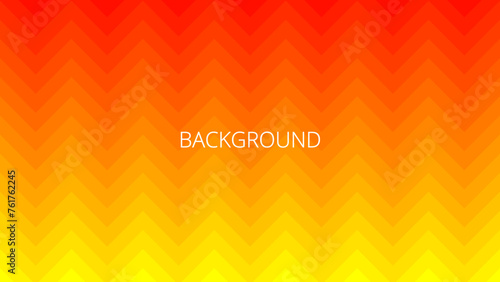 Red and yellow zigzag background. Abstract banner with zig zag lines. Gradient blended chevron or herringbone 