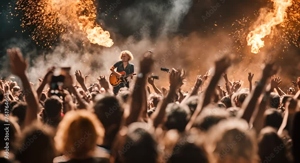 Spectacular rock concert.