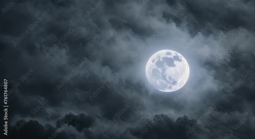 Full moon at night. Full moon at night.