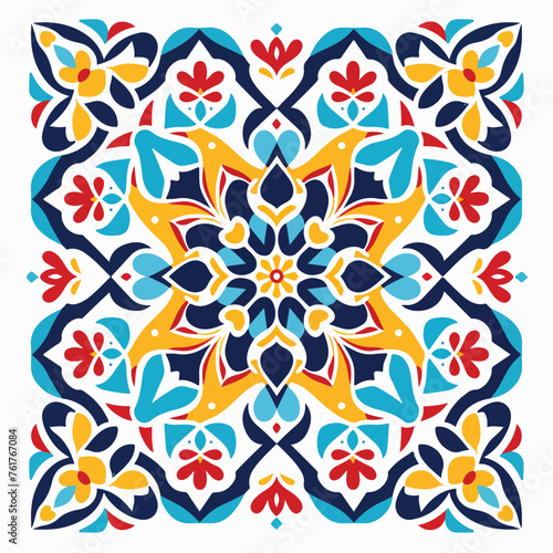 Decorative geometric repeating pattern inspired by