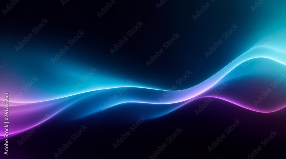 Dynamic display of blue and purple lights in abstract motion on dark Dynamic display of blue and purple lights in abstract motion on dark