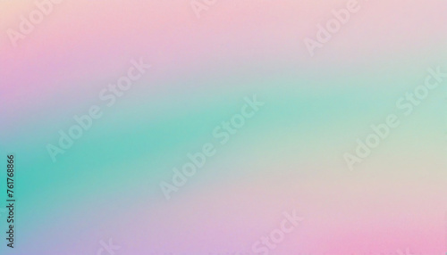 Yellow green purple pink pastel color gradient background grny texture holographic abstract banner design photo