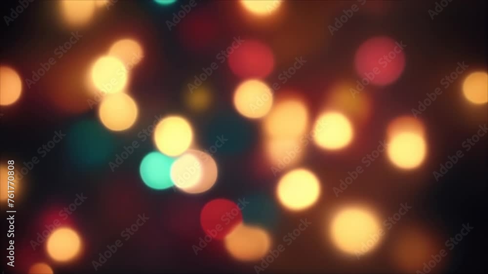 Video. New Year's lights, bokeh. AI generative. Video. New Year's lights, bokeh. AI generative.