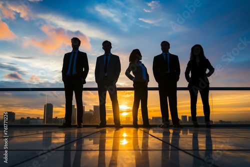 Silhouette of confident businesspeople, businessman silhouette, confident businessman, businessman standing, commercial businessman, corporate businessman, successful businessman 