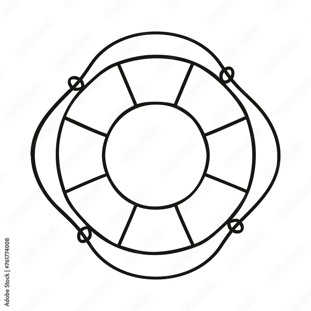 Lifebuoy symbol, simple style outline silhouette icon. Png clipart isolated on transparent background Lifebuoy symbol, simple style outline silhouette icon. Png clipart isolated on transparent background