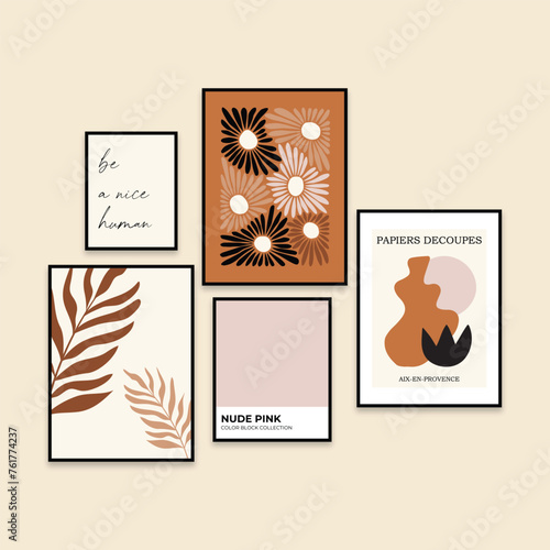 Boho Matisse Contemporary Wall Art Set