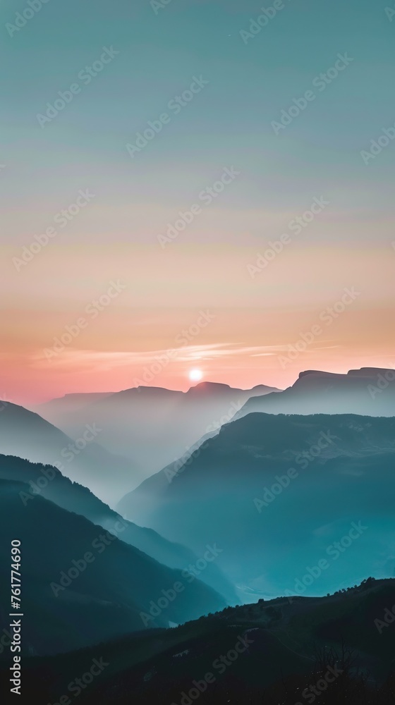 Silhouette of mountains Silhouette of mountains