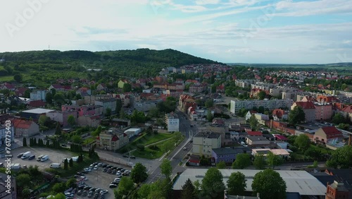 Beautiful Panorama Strzegom Aerial View Poland photo