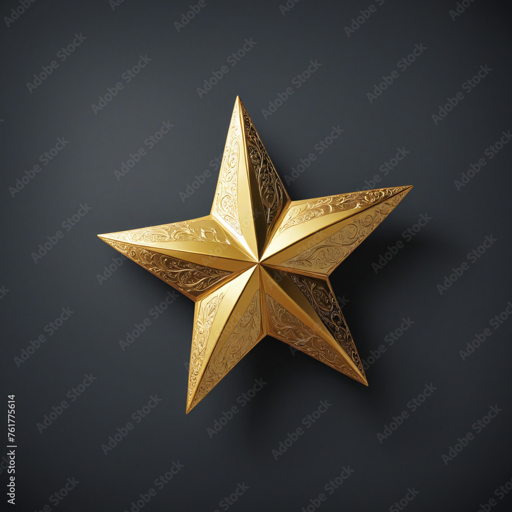 Obraz premium abstract gold star