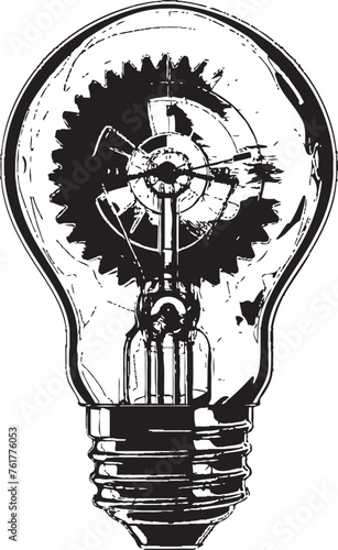 Steam powered Luminosity Vector Steampunk Gear Icon Vintage Voltage Metal Gear Emblematic Vector