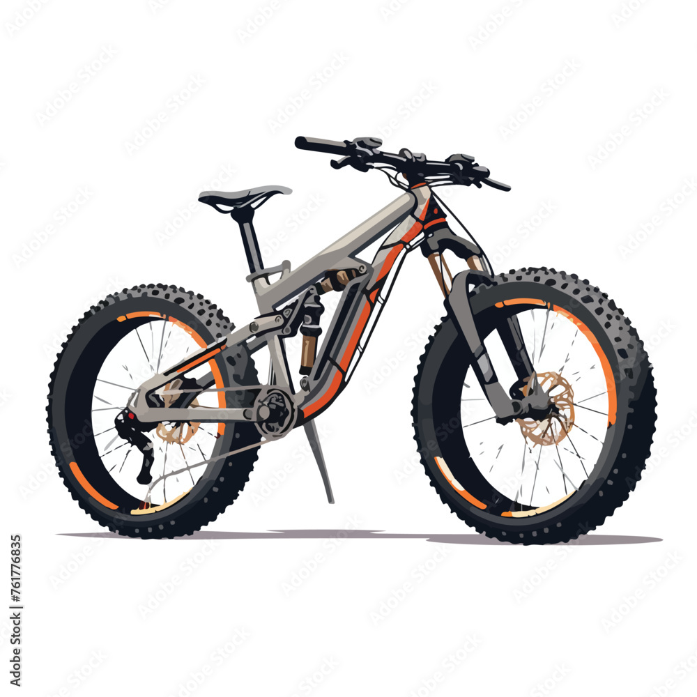 Draw a concept bike with adaptive suspension system