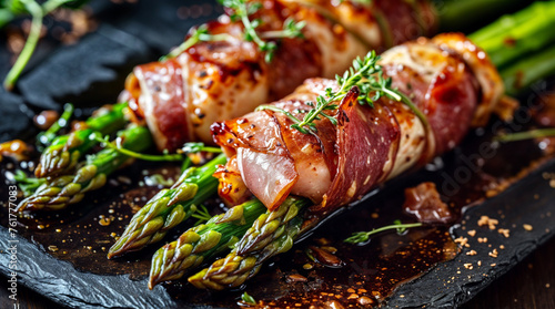 Asparagus and Prosciutto Wrapped Chicken