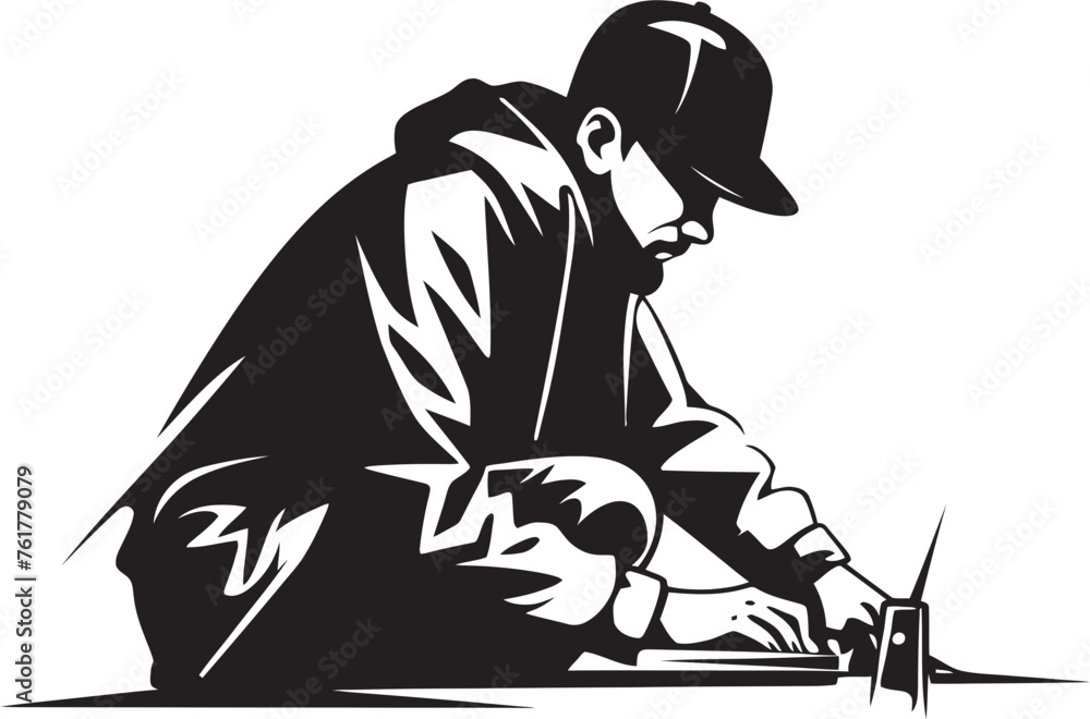 Fototapeta premium StreetStyle Master Black Logo Graffiti Icon SpraySavant Symbol Vector Urban Art Logo