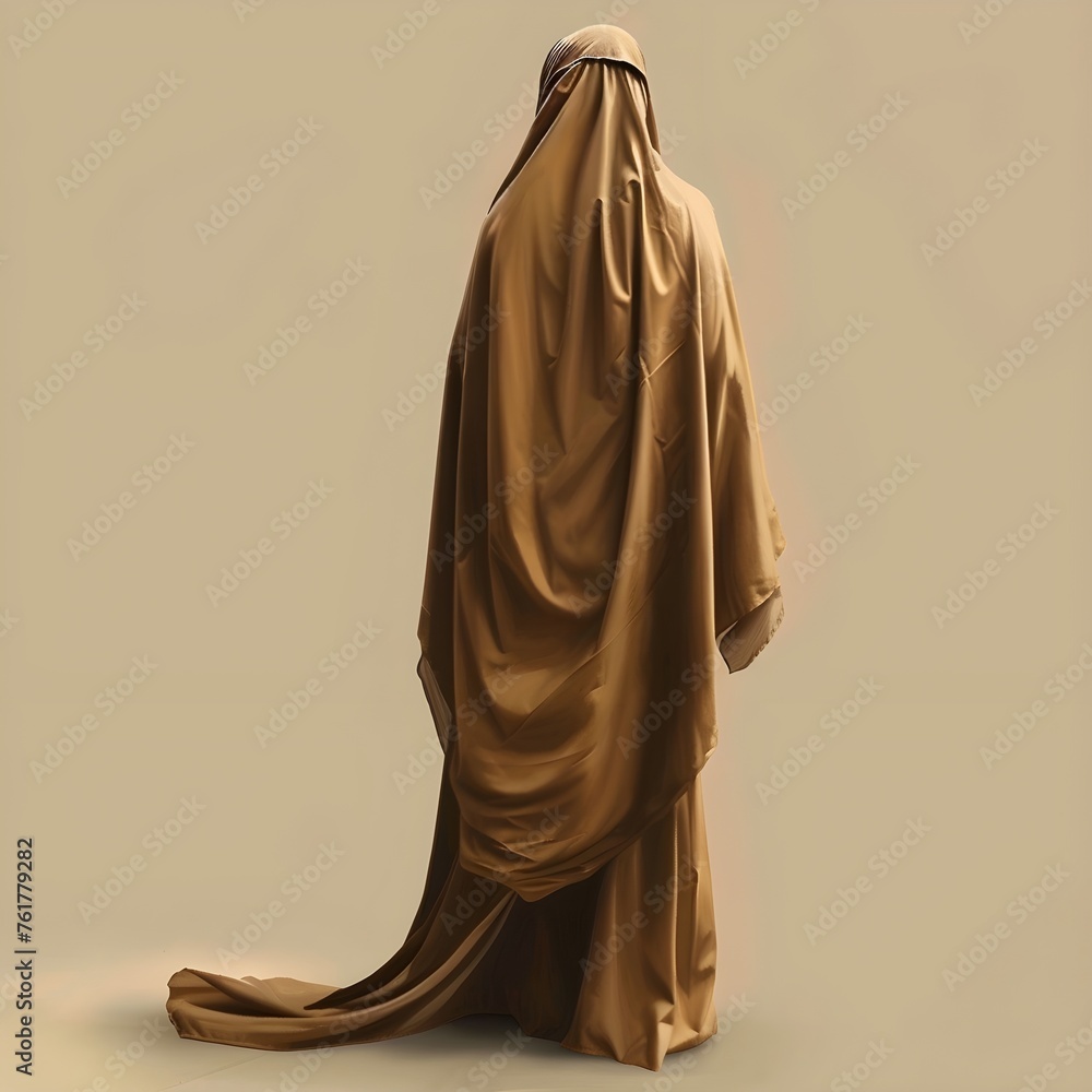 Arabic woman weared in traditional UAE dress