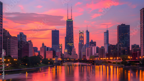 Illinois Skyline: A Dazzling Blend of Natural Splendour and Architectural Brilliance