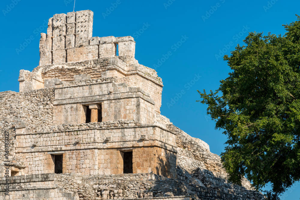 Antigua ciudad Maya de Edzná, en Campeche, México.