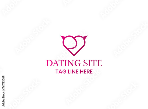A symbolic vector illustration of a heart-shaped lock with a keyhole, signifying finding love.
