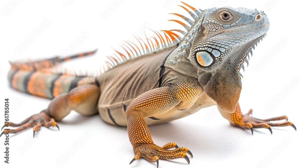 Obraz premium iguana on white background