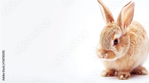 bunny on white background photo