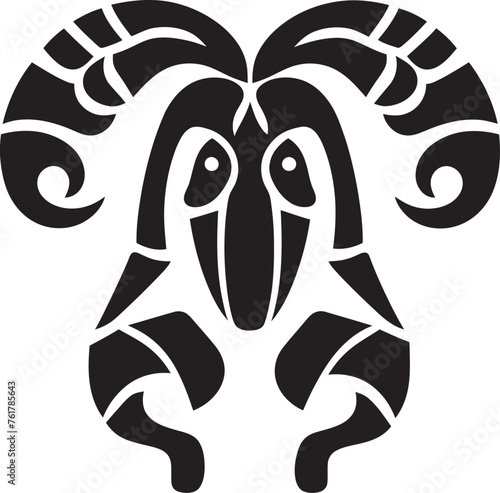 Tribal Serenity Black Logo Design of Kokopelli Icon Kokopellis Anthem Vector Emblem of Kokopelli in Black photo