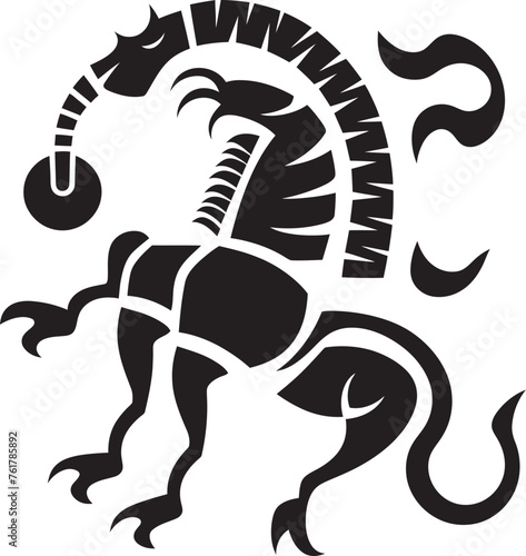 Mesa Minstrel Black Logo Design of Kokopelli Icon Kokopelli Rhythms Vector Emblem of Kokopelli in Black