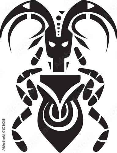 Mesa Minstrel Hand Drawn Kokopelli Symbol in Black Vector Kokopellis Serenade Black Logo Design of Tribal Art Icon