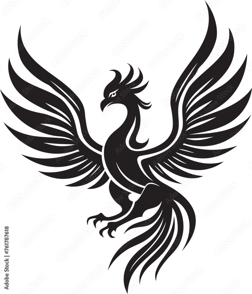 Phoenix Legacy Logo Design of Legendary Bird in Black Vector Phoenix Ascend Legendary Bird Vector Black Logo Design Icon Phoenix Legacy Logo Design of Legendary Bird in Black Vector Phoenix Ascend Legendary Bird Vector Black Logo Design Icon