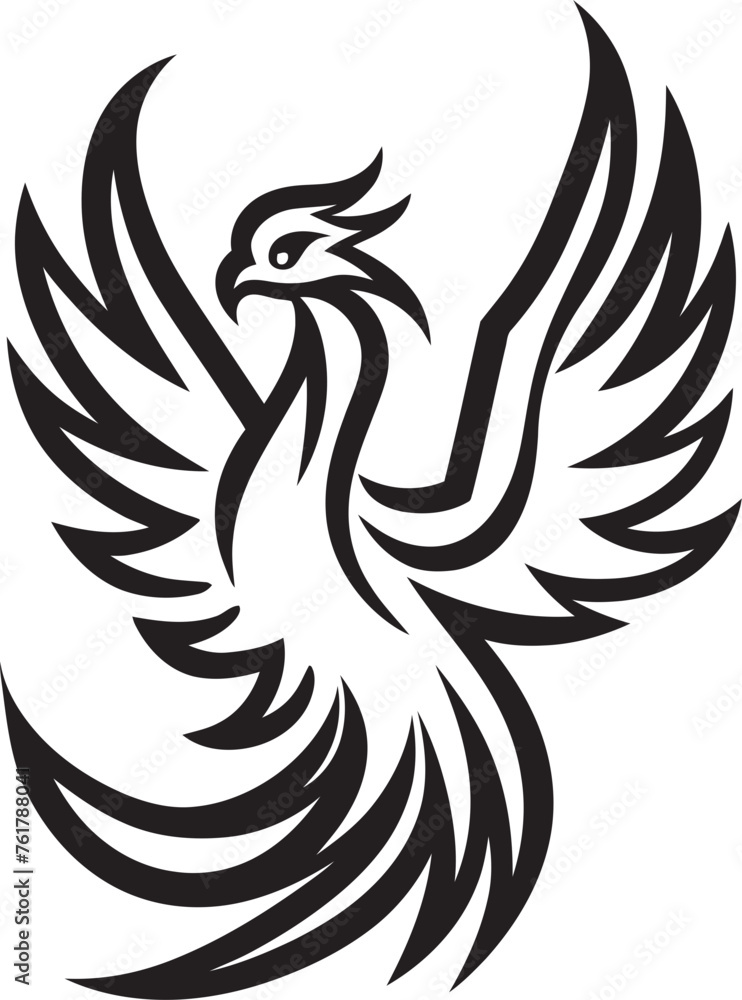 Phoenix Sovereign Logo Design of Legendary Phoenix in Black Vector Immortal Phoenix Vector Icon of Mythical Phoenix in Black Phoenix Sovereign Logo Design of Legendary Phoenix in Black Vector Immortal Phoenix Vector Icon of Mythical Phoenix in Black
