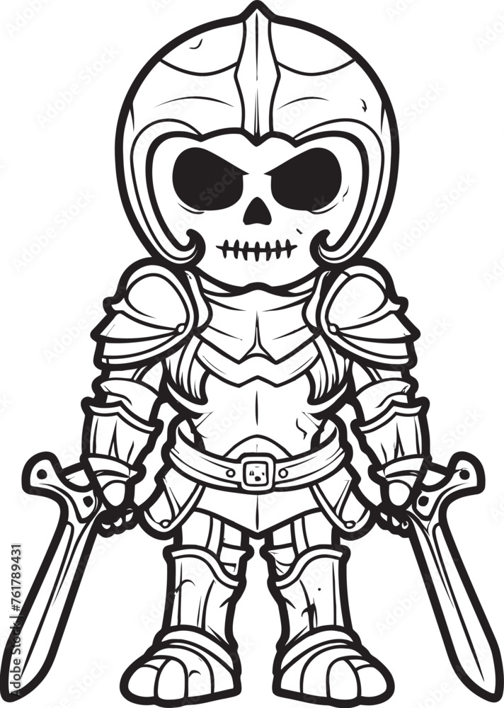 Haunted Sentinel Skeleton Knight Symbol in Black Vector Deaths Defender Skeleton Knight Logo Design in Black Vector Haunted Sentinel Skeleton Knight Symbol in Black Vector Deaths Defender Skeleton Knight Logo Design in Black Vector
