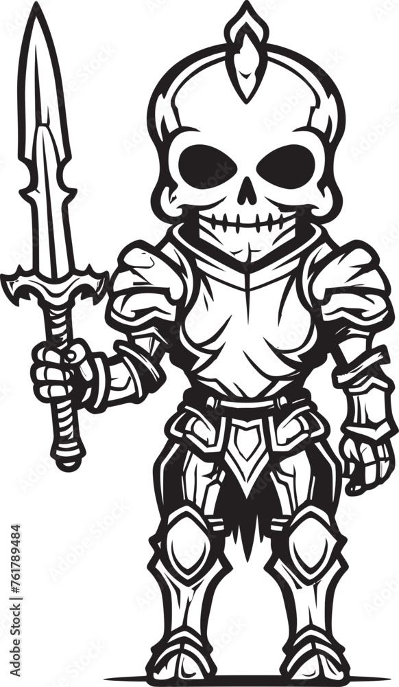 Shadow Knight Skeleton Knight Symbol in Black Vector Dark Protector Skeleton Knight Logo Design in Black Vector Shadow Knight Skeleton Knight Symbol in Black Vector Dark Protector Skeleton Knight Logo Design in Black Vector