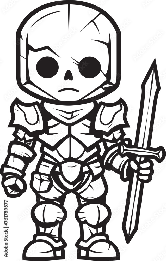 Grim Guardian Skeleton Knight Symbol in Black Vector Dark Sentinel Skeleton Knight Logo Design in Black Vector Grim Guardian Skeleton Knight Symbol in Black Vector Dark Sentinel Skeleton Knight Logo Design in Black Vector