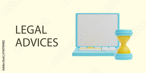 Time-sensitive legal services vector illustration