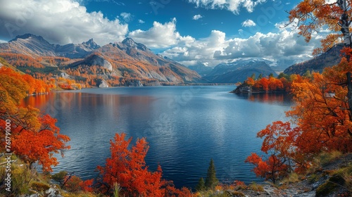 Mountain Lake Painting