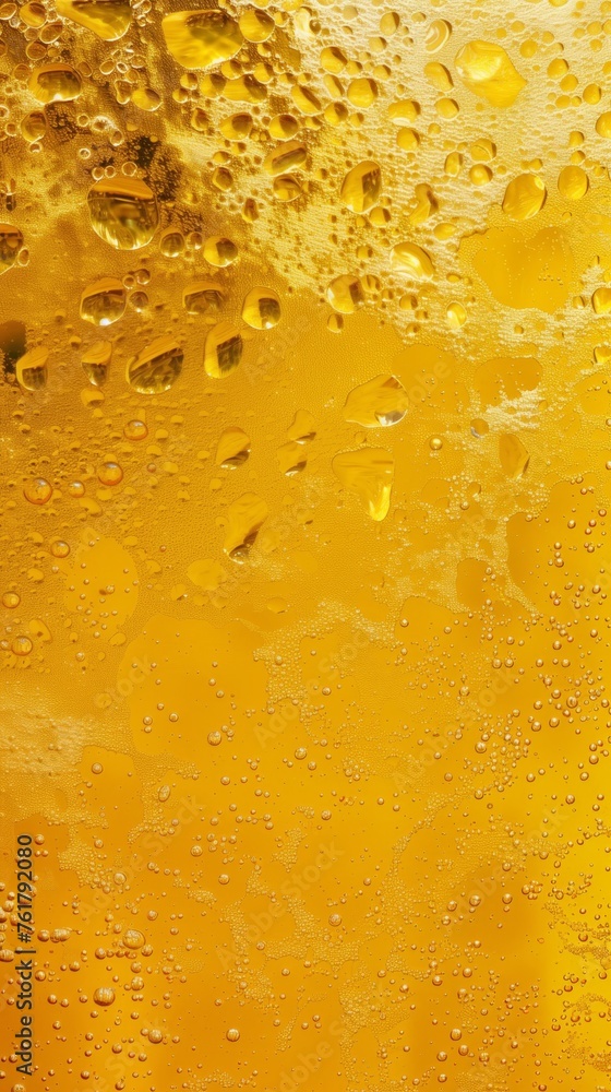 Yellow beer texture, refreshingly wet splashy background, AI generated photo Yellow beer texture, refreshingly wet splashy background, AI generated photo