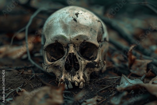 human skull found in the woods