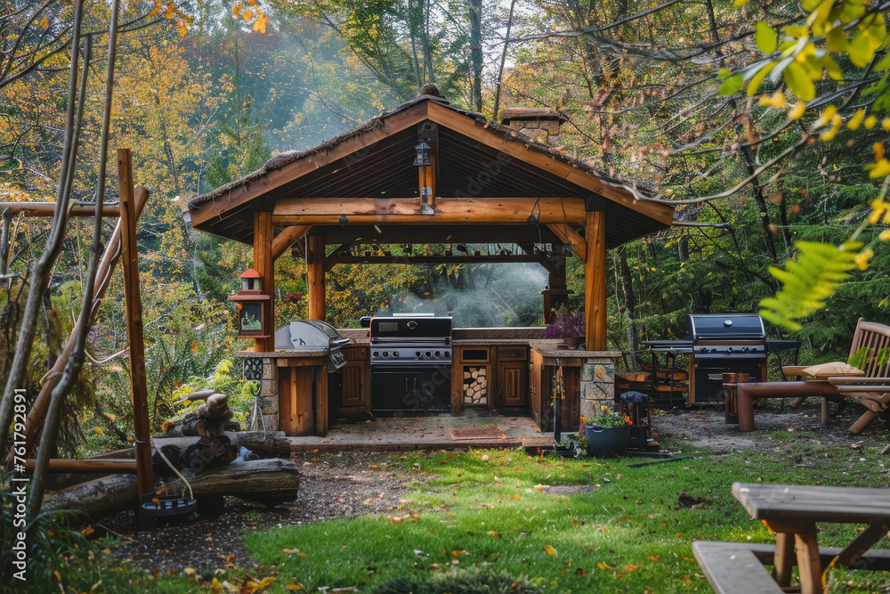 Cozy Outdoor Cooking Corner Cozy Outdoor Cooking Corner