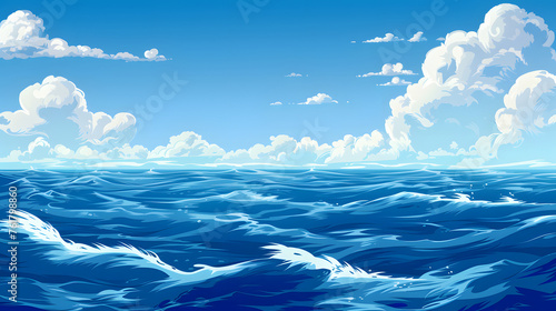 Ocean background, water wallpaper
