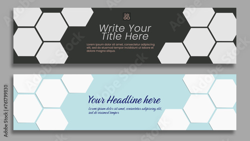 Etsy banner hexagonal shape photo paste