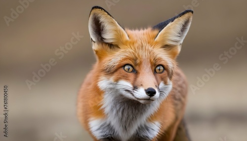 A Fox With Its Eyes Wide Open Startled © Namra