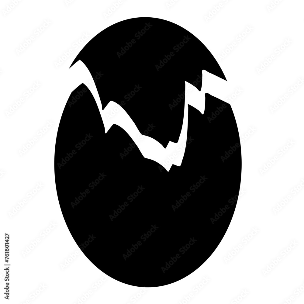 Cracked egg shell Silhouette. Cracked eggs crack open easter egg shells. Design icons set. Vector illustration. Cracked egg shell Silhouette. Cracked eggs crack open easter egg shells. Design icons set. Vector illustration.
