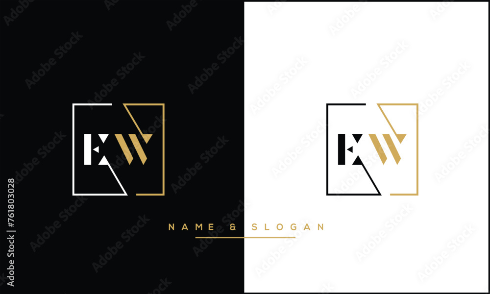 EW, WE, E, W, Abstract Letters Logo Monogram EW, WE, E, W, Abstract Letters Logo Monogram