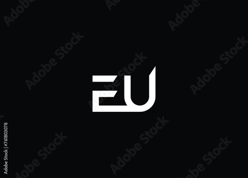 EU Letter Logo Design Creative Modern Letters Vector Icon Logo