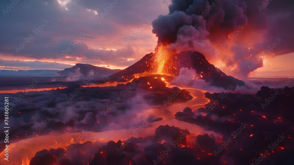 Volcanic Head Exploding Explosive eruption: video footage captures the intense eruption of a ...
