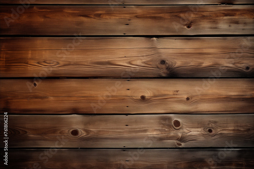 Background of brown burnt wooden horizontal boards with space for text