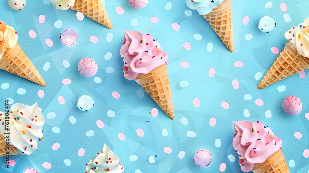 Ice cream background, desert wallpaper, frosty food, ice cream commercial and product presentation Ice cream background, desert wallpaper, frosty food, ice cream commercial and product presentation