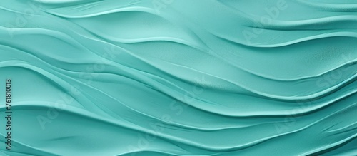 Wallpaper Mural A closeup shot of a liquid azure vortex pattern on a plastic sleeve wall, resembling an electric blue wave design Torontodigital.ca